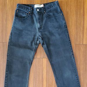 Levi's washed black 505 jeans 31x30